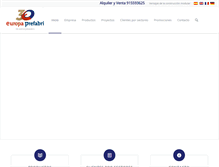 Tablet Screenshot of europa-prefabri.com